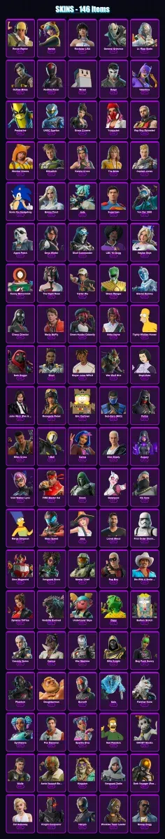 [PC/PSN] | Recon Raptor | Bernie | Rockstar LISA | General Grievous | Lt. Ripp Slade | 146 skin | 194 pickaxe | 142 emote | 122 glider | Lv3027 — Game account