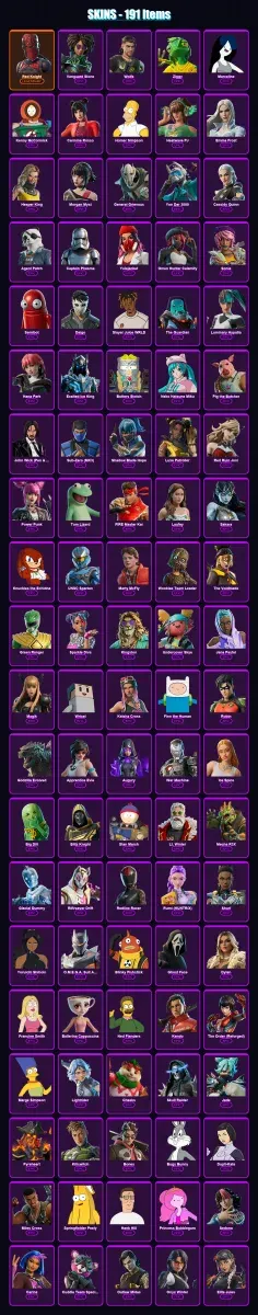 [PS4/PS5/PC] | Red Knight | Vanguard Slone | Wolfe | Ziggy | Marceline | 191 skin | 231 pickaxe | 174 emote | 118 glider | Lv2172 — Game account
