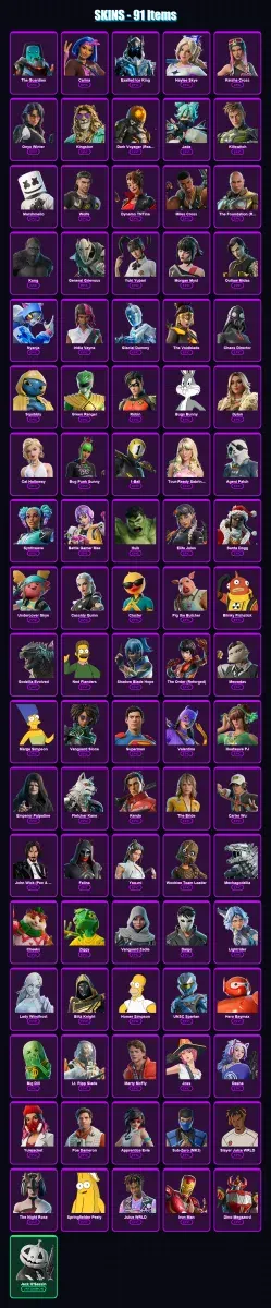 [PS4/PS5/XBOX/PC] | The Guardian | Carina | Exalted Ice King | Haylee Skye | Keisha Cross | 91 skin | 164 pickaxe | 111 emote | 107 glider | Lv2152