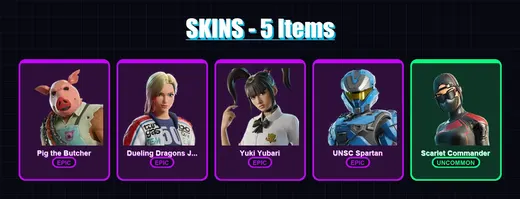 [PC/XBOX] | Pig the Butcher | Dueling Dragons Jackie | Yuki Yubari | 5 skin | Lv183
