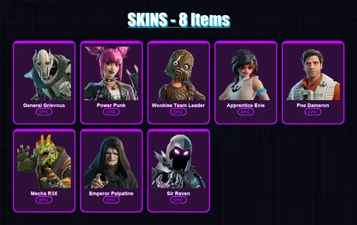 [PC/XBOX/PSN] | General Grievous | Power Punk | Wookiee Team Leader | 8 skin | Lv55