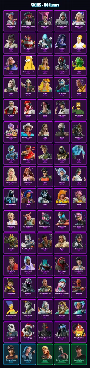 [SWITCH/PSN/PC] | Sparkle Diva | Omen Hunter Calamity | Power Punk | 80 skin | Lv801