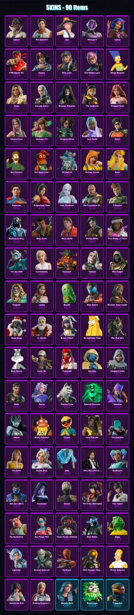 [PC/PSN] | Danica | Poe Dameron | Joss | Mortuus X | Carina | 90 skin | 134 pickaxe | 92 emote | 87 glider | Lv1066 — Game account