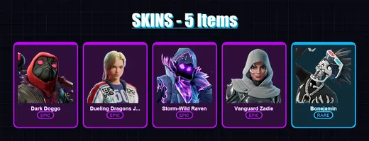 [PC/XBOX/PSN] | Dark Doggo | Dueling Dragons Jackie | Storm-Wild Raven | 5 skin | Lv366 — Game account