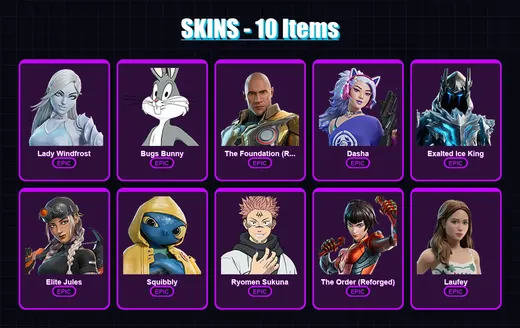 [PC/XBOX/PSN] | Lady Windfrost | Bugs Bunny | The Foundation (Reforged) | 10 skin | Lv701