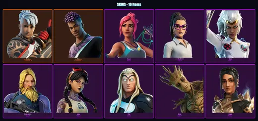 [PC/XBOX/PSN] | Ronin | Fade | Ocean | Jennifer Walters | Storm | 10 skin | 16 pickaxe | 6 emote | 16 glider | Lv184