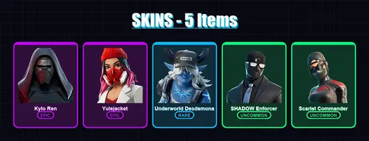 [PC/XBOX/PSN] | Kylo Ren | Yulejacket | Underworld Desdemona | 5 skin | Lv526