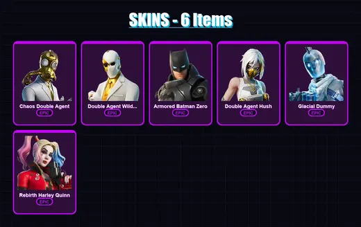 [PC/XBOX/PSN] | Chaos Double Agent | Double Agent Wildcard | Armored Batman Zero | 6 skin | Lv229