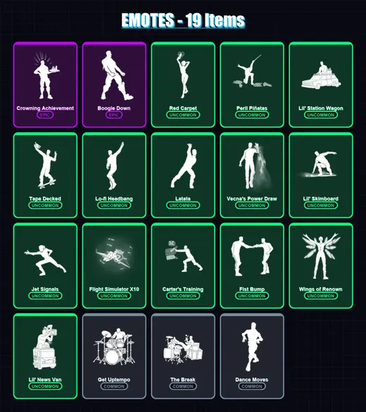 [PS4/PS5/XBOX/PC] | Yuki Yubari | The Bride | Marty McFly | Carter Wu | Kingston | 7 skin | 33 pickaxe | 19 emote | 21 glider | Lv265
