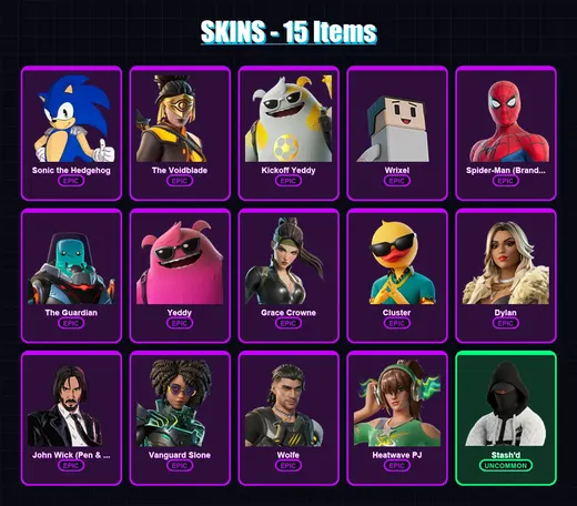 [PC/XBOX/PSN] | Sonic the Hedgehog | The Voidblade | Kickoff Yeddy | 15 skin | Lv248 — Game account