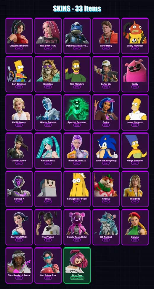 [PS4/PS5/XBOX/PC] | Dragonheart Demi | Mira (HUNTR/X) | Pond Guardian Froggory | 33 skin | Lv586