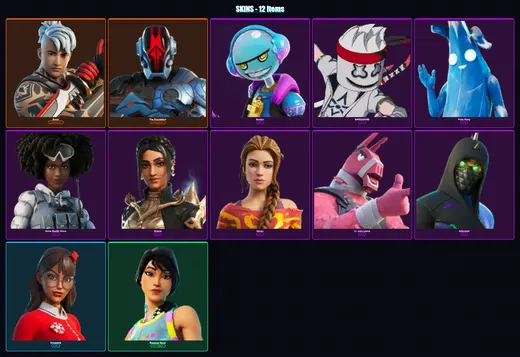 [PC/XBOX/PSN] | Ronin | The Foundation | Gumbo | MARSHINOBI | Polar Peely | 12 skin | 24 pickaxe | 17 emote | 22 glider | Lv268 — Game account
