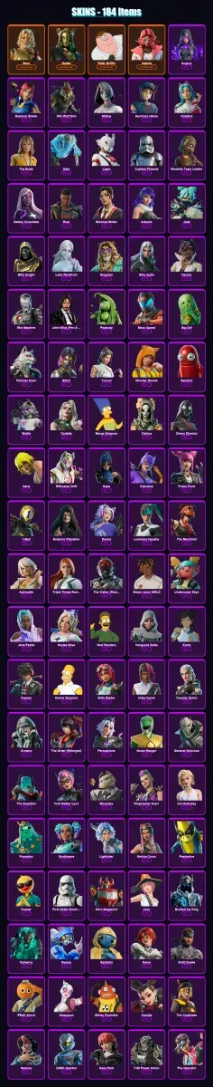 [PC/PSN] | Zeus | Hades | Peter Griffin | Valeria | Augury | 184 skin | 208 pickaxe | 180 emote | 129 glider | Lv2651