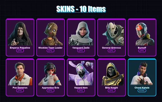[PC/XBOX/PSN] | Emperor Palpatine | Wookiee Team Leader | Vanguard Zadie | 10 skin | Lv238 — Game account