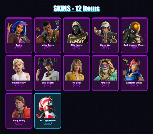 [PS4/PS5/XBOX/PC] | Carina | Miles Cross | Blitz Knight | 12 skin | Lv204