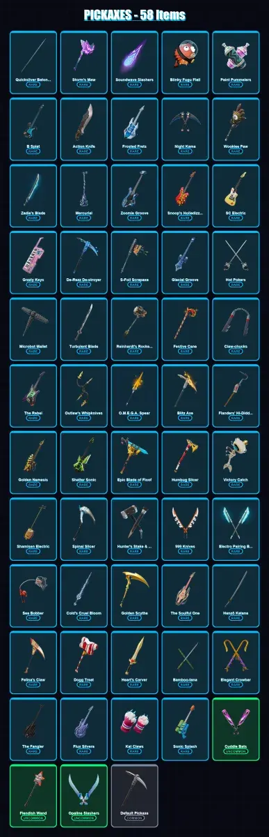 [SWITCH/XBOX/PSN/PC] | Santa Dogg | Slayer Juice WRLD | Katalina | Yulejacket | Vanguard Zadie | 9 skin | 58 pickaxe | 22 emote | 35 glider | Lv577