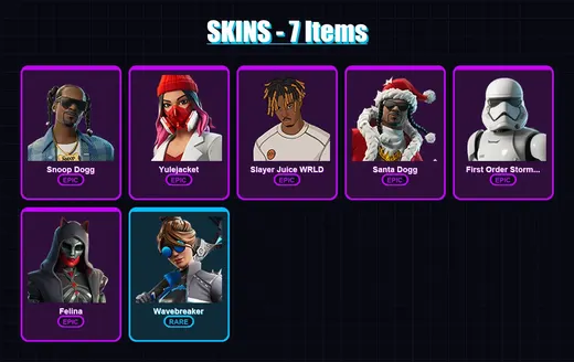 [PC/XBOX/PSN] | Snoop Dogg | Yulejacket | Slayer Juice WRLD | 7 skin | Lv178