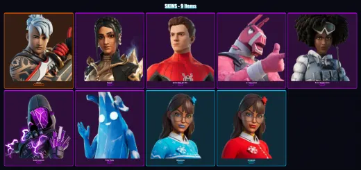 [PC/XBOX/PSN] | Ronin | Shanta | Spider-Man (No Way Home) | Lt. John Llama | Snow Stealth Slone | 9 skin | 10 pickaxe | 6 emote | 7 glider | Lv83