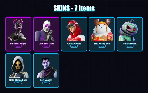 [SWITCH/XBOX/PSN/PC] | Dark Red Knight | Dark Wild Card | Arctic Adeline | 7 skin | Lv450