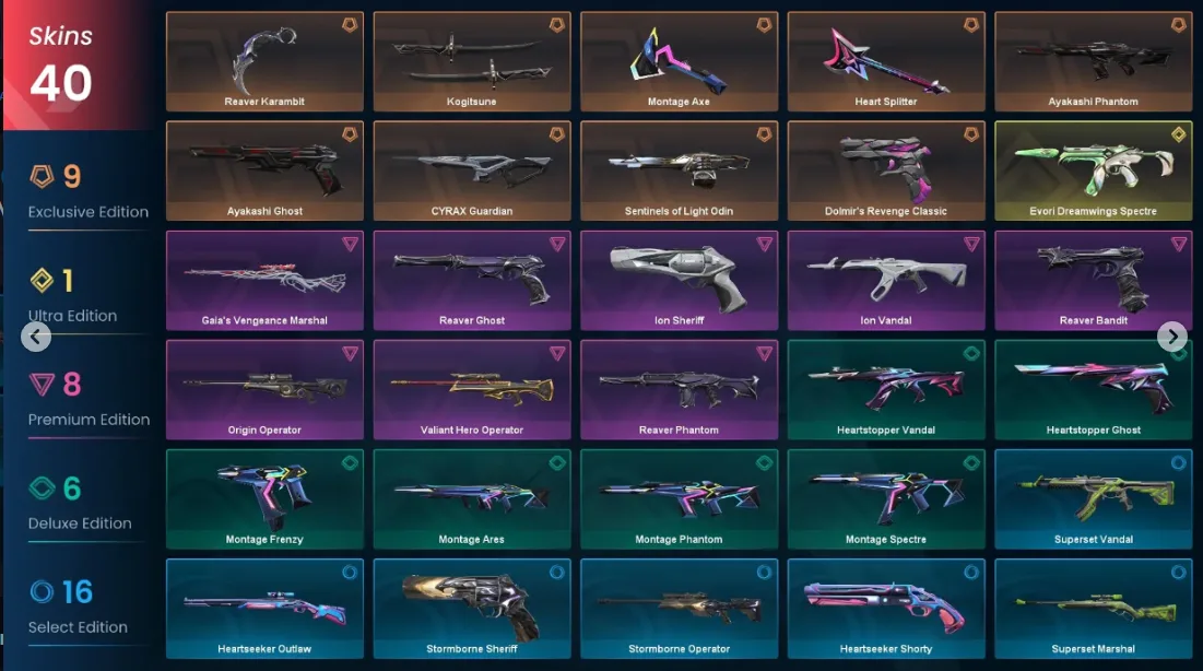 🌍 EU/Turkey | 🔥 40 Skins | 🔪 Reaver Karambit + ⚡ Ion Vandal + 🎎 Ayakashi Collection | 📧 Email Changeable