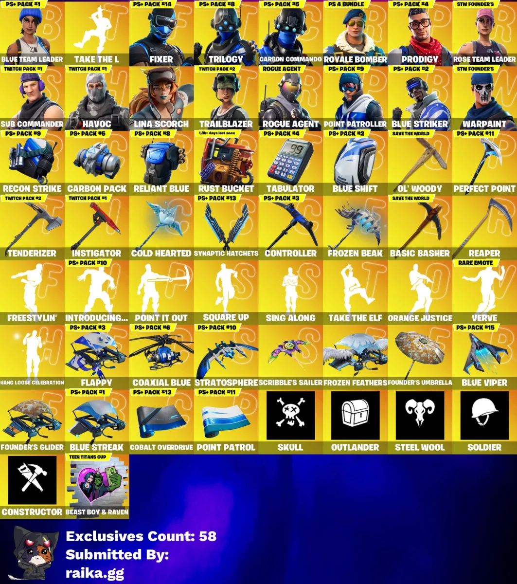 🔥 145 SKINS  TAKE THE L | OG STW | BLUE TEAM LEADER | ROYALE BOMBER | TRILOGY + MORE 🔥