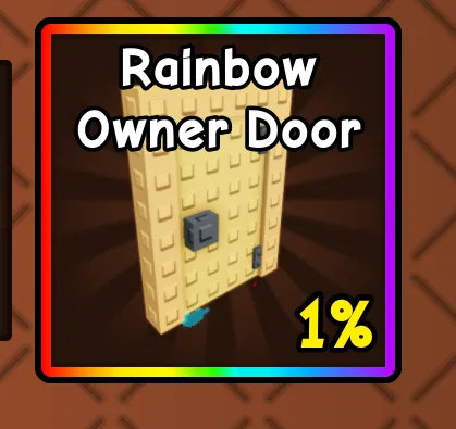 x1 Rainbow Owner Door