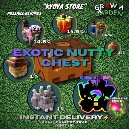 EXOTIC NUTTY CHEST 10x PIECES — Account account