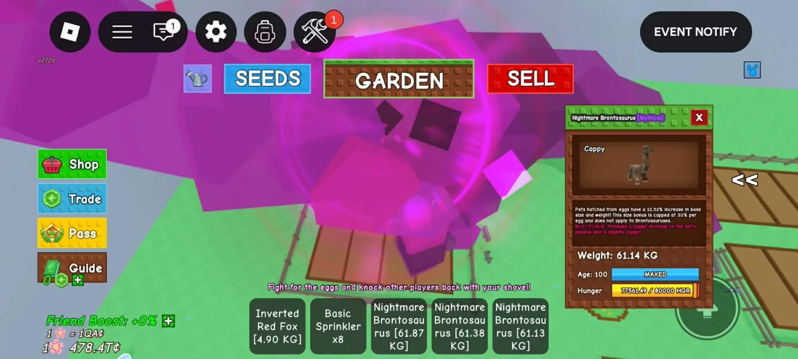 HUGE NIGHTMARE BRONTOSAURUS 60-61KG SUPER BIGG CHEAP AND FAST DELIVERY !!! — Account account