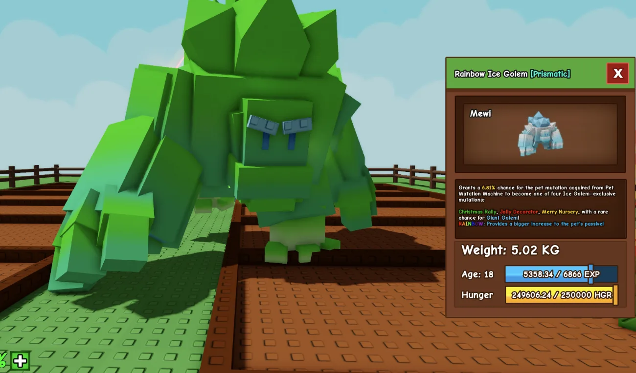 Rainbow Ice Golem