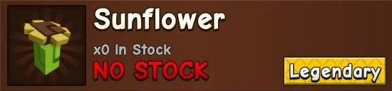 Sunflower Seed (Legendary) — Account account
