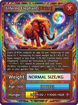INFERNO GIGANTIC ELEPHANT I 5 0 0 MAX AGE l READY TO USE - 6:40 MINS MAX CD - NO TOY SUPER META LIMITED STOCK