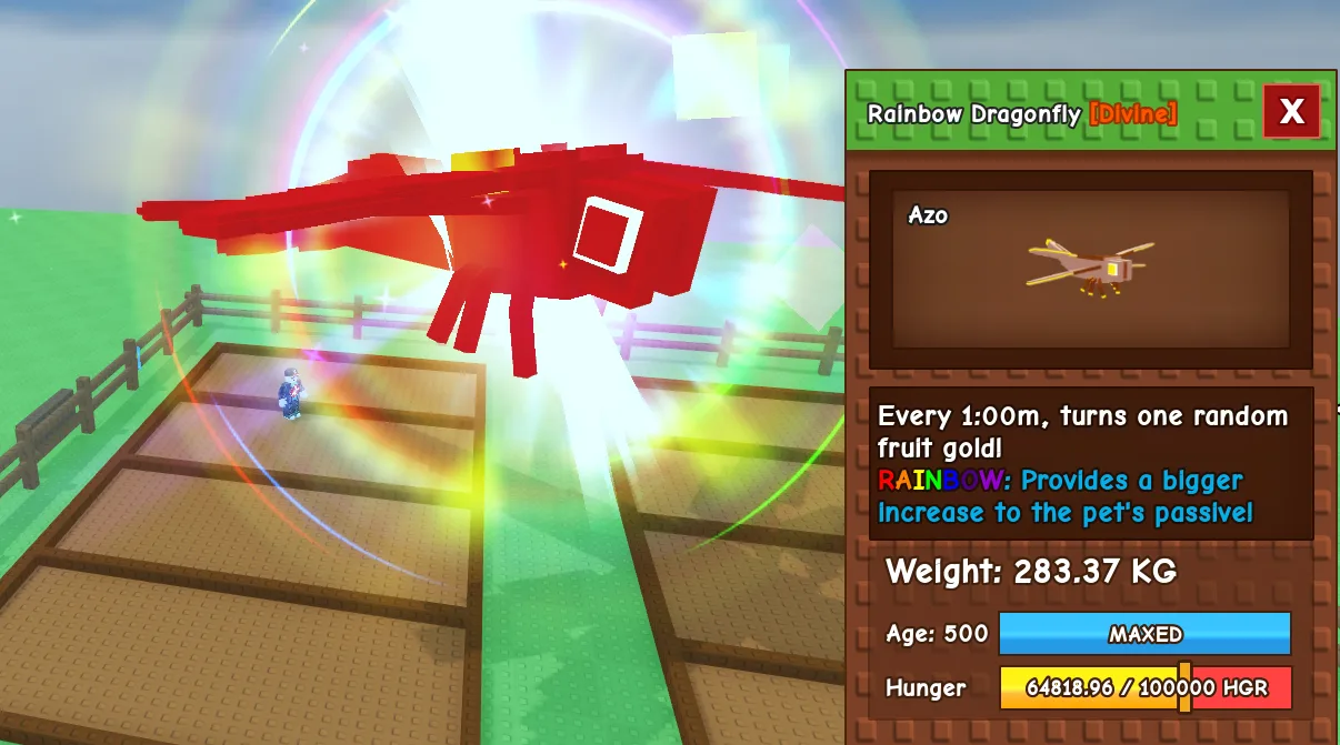 283.37kg Rainbow Dragonfly