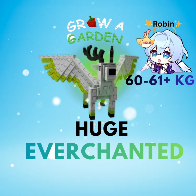 HUGE Everchanted Peryton -60-61+KG - New Super Cool Mutation - Grow a Garden — Account account