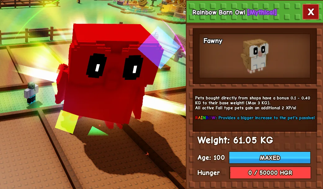 60kg+ Rainbow Barn Owl — Account account