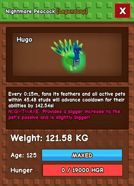 nm 121kg peacock — Account account