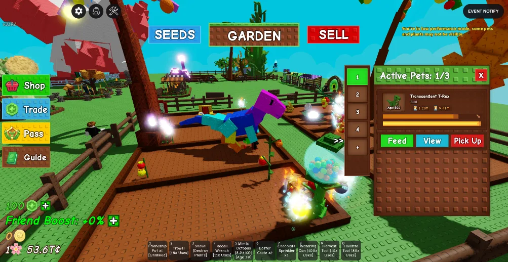 TRANSCENDENT T-Rex 53+Kg Age 500 Max Level