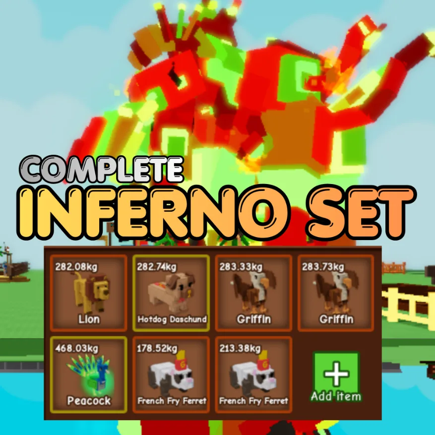 7x Complete INFERNO Set All Inferno Age 500 INSTANT DELIVERY