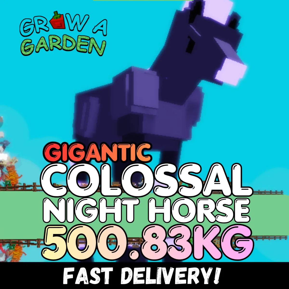 GIGANTIC Night Horse 500.83KG Colossal Age 500 INSTANT DELIVERY