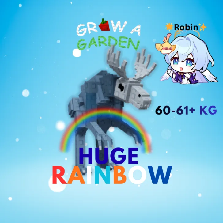 HUGE Rainbow Wendigo - 60-61+KG - Grow a Garden — Account account