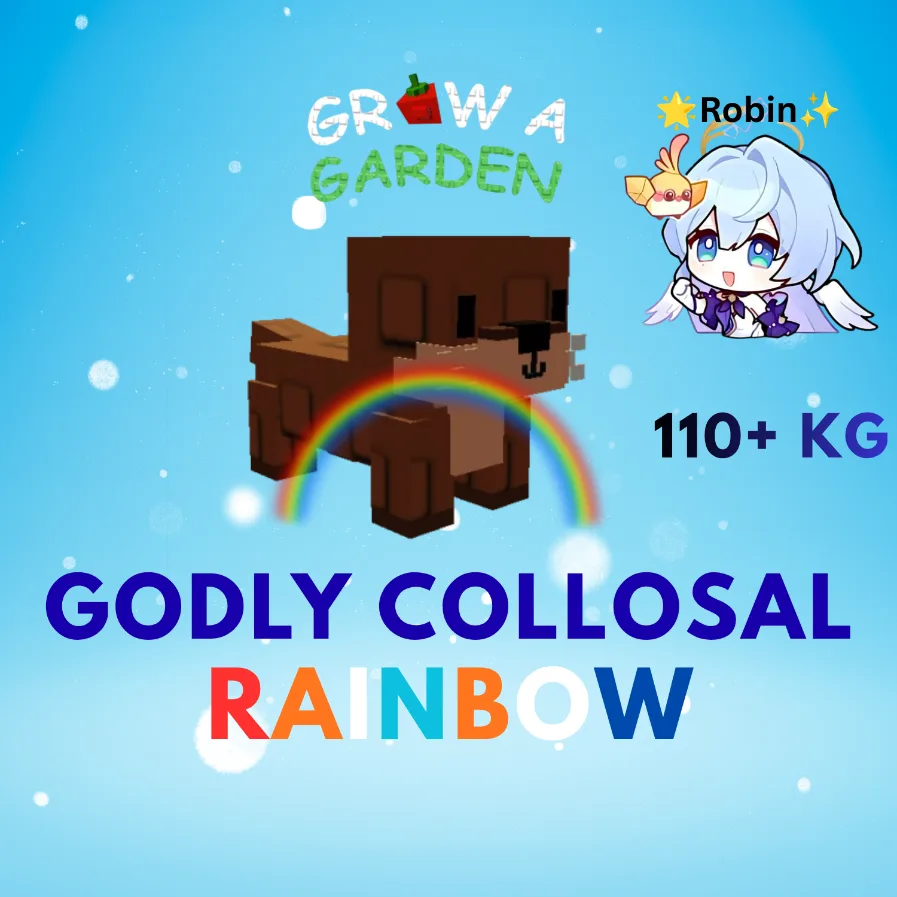 GODLY Collosal Rainbow Sea Otter - 110+KG - Grow a Garden - Auto Watering Can