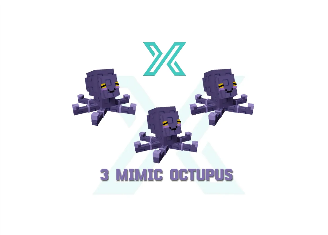3x Mimic Octopus Grow a Garden — Account account