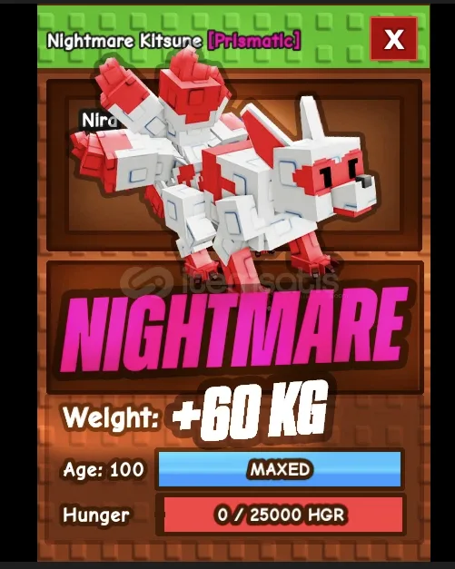 Kitsune - Huge 60 Kg - Nightmare — Account account