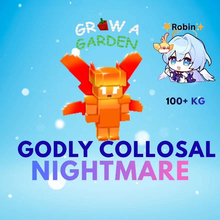 Godly Collosal Nightmare Firework Sprite - 100+ KG - Grow a Garden — Account account