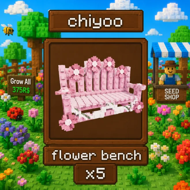 x5 Flower Bench Fast Delivery (Common)