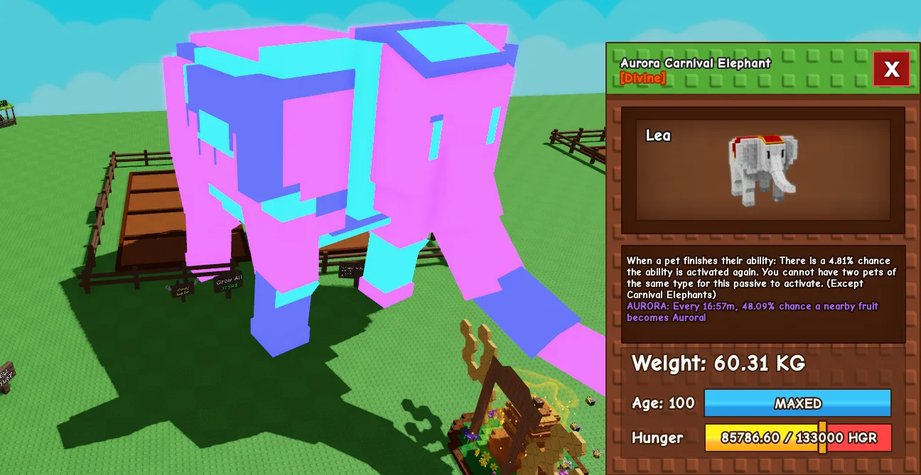 60kg+ Aurora Carnival Elephant