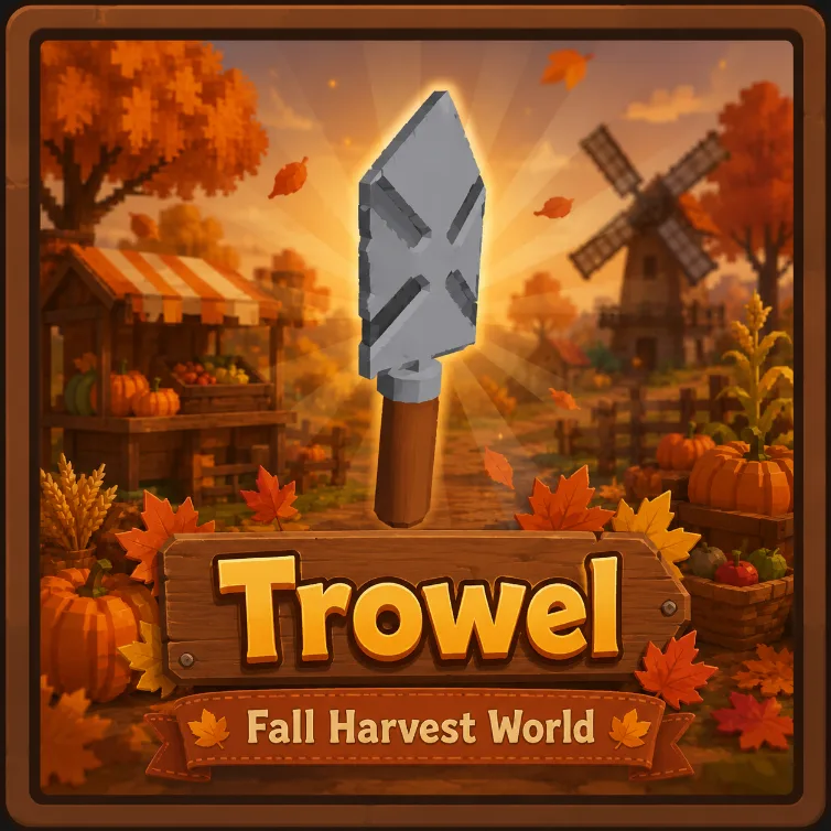 Trowel Fall Harvest World (Rare)