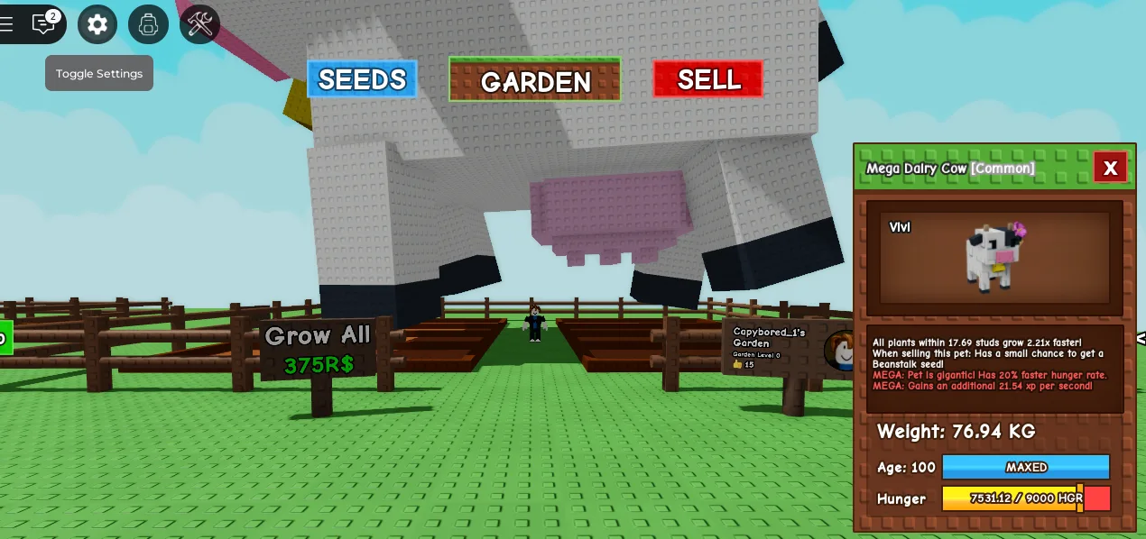 SUPER SALE/AGE 100 MEGA TITANIC/HUGE DAIRY COW FREE 100 QUADRILLION SHECKLES! FULL INFORMATION!! LIMITED STOCK! GROW A GARDEN