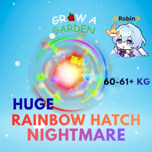 HUGE Nightmare Rainbow Hatch Cardinal - 60-61+KG - Collector Edition - Grow a Garden — Account account