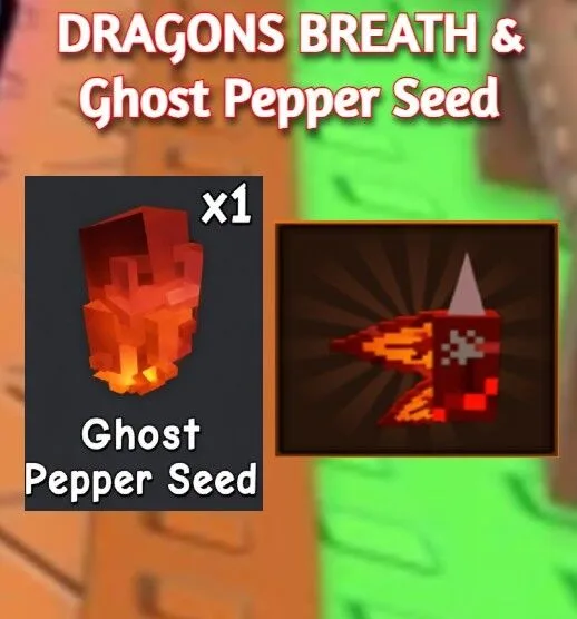 DRAGONS BREATH & Ghost Pepper Seed GROW A GARDEN 2 — Account account
