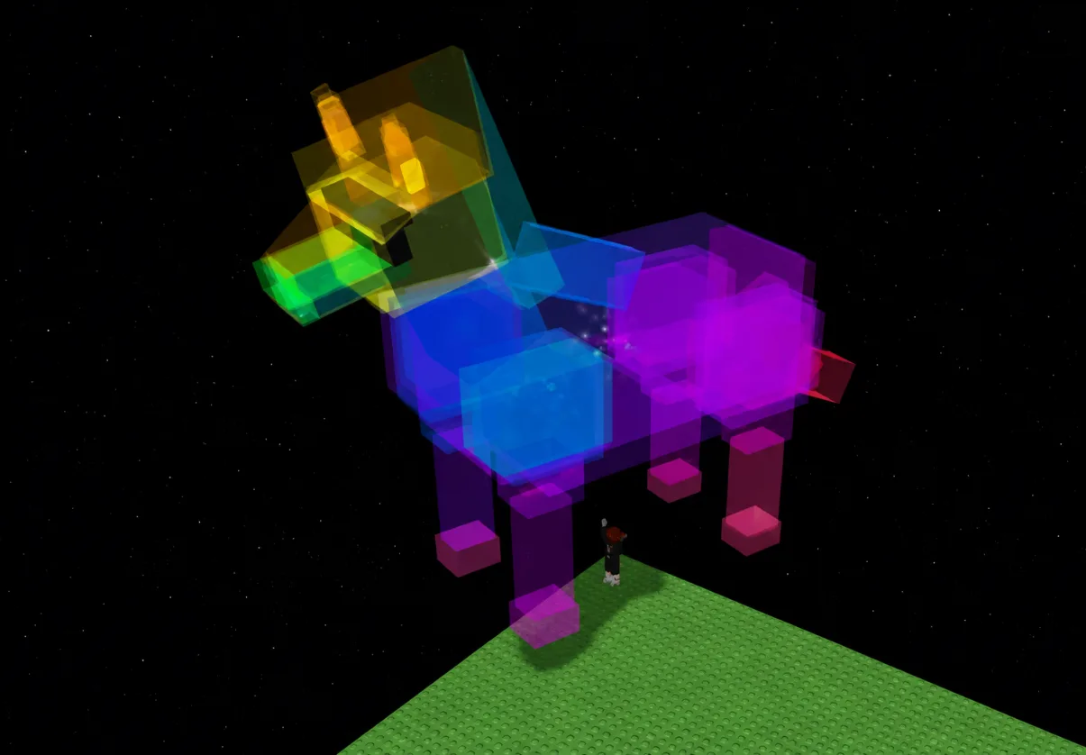 Huge Transcendent Night Horse